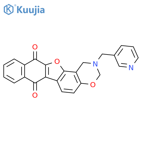 16-(pyridin-3-yl)methyl-12,18-dioxa-16-azapentacyclo11.8.0.0^{2,11}.0^{4,9}.0^{14,19}henicosa-1(13),2(11),4(9),5,7,14(19),20-heptaene-3,10-dione structure