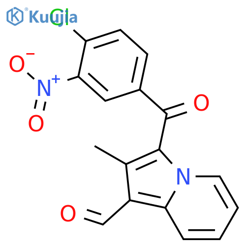 3-(4-chloro-3-nitrobenzoyl)-2-methylindolizine-1-carbaldehyde structure