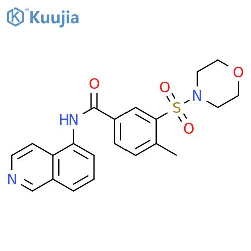 N-(isoquinolin-5-yl)-4-methyl-3-(morpholine-4-sulfonyl)benzamide structure