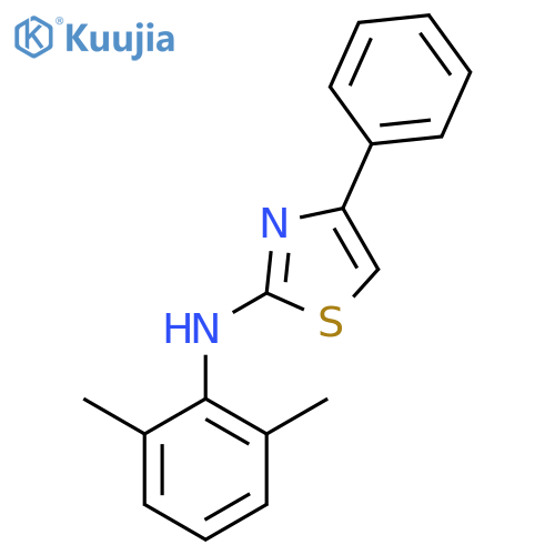 N-(2,6-Dimethylphenyl)-4-phenyl-1,3-thiazol-2-amine structure