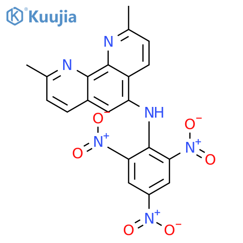 2,9-Dimethyl-5-picrylamino-1,10-phenanthroline structure
