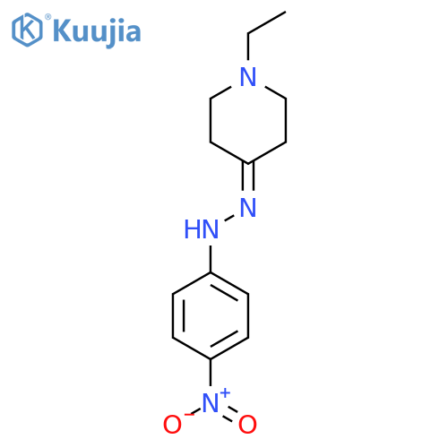 1-Ethyl-4-(2-(4-nitrophenyl)hydrazono)piperidine structure
