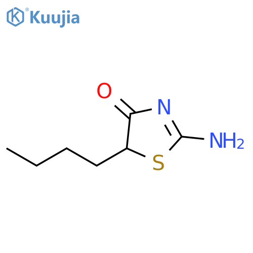 4(5H)-Thiazolone,2-amino-5-butyl- structure