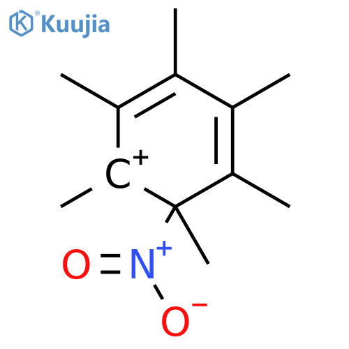 Cyclohexadienylium, 1,2,3,4,5,6-hexamethyl-6-nitro- structure