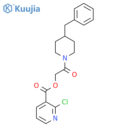 [2-(4-Benzylpiperidin-1-yl)-2-oxoethyl] 2-chloropyridine-3-carboxylate structure