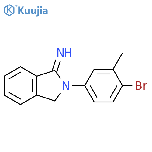 2-(4-bromo-3-methylphenyl)-2,3-dihydro-1H-isoindol-1-imine structure