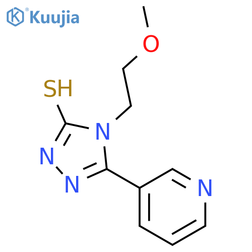 4-(2-methoxyethyl)-5-(pyridin-3-yl)-4H-1,2,4-triazole-3-thiol structure