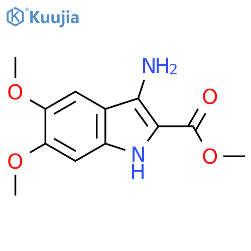 Methyl 3-amino-5,6-dimethoxy-1H-indole-2-carboxylate structure