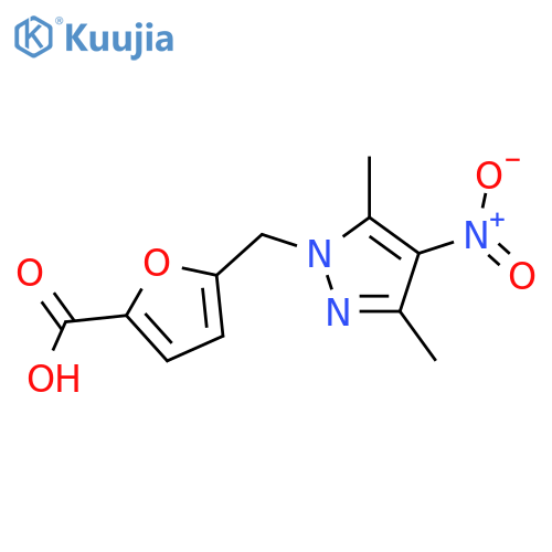 5-(3,5-Dimethyl-4-nitro-1h-pyrazol-1-yl)methyl-2-furoic acid structure