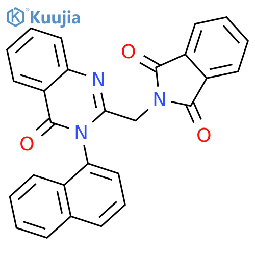 <br>2-((3-(naphthalen-1-yl)-4-oxo-3,4-dihydroquinazolin-2-yl)methyl)isoindoline -1,3-dione structure