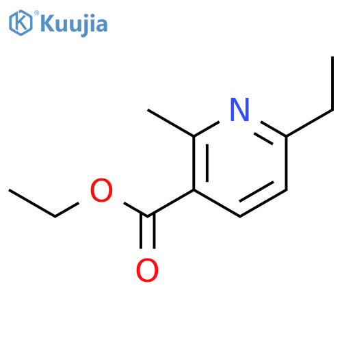 3-Pyridinecarboxylic acid, 6-ethyl-2-methyl-, ethyl ester structure
