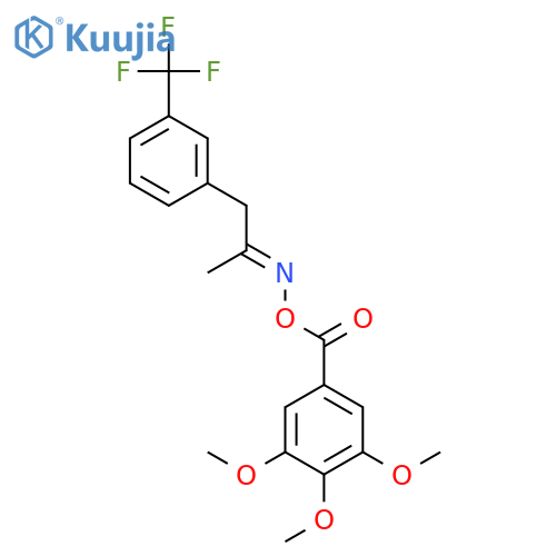 [({(2E)-1-[3-(trifluoromethyl)phenyl]propan-2-ylidene}amino)oxy](3,4,5-trimethoxyphenyl)methanone structure