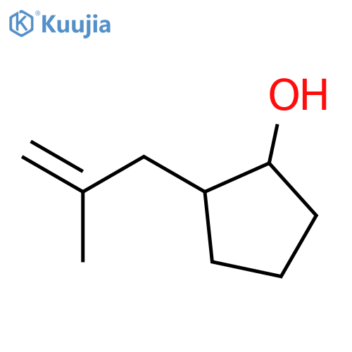 2-(2-methylprop-2-en-1-yl)cyclopentan-1-ol structure