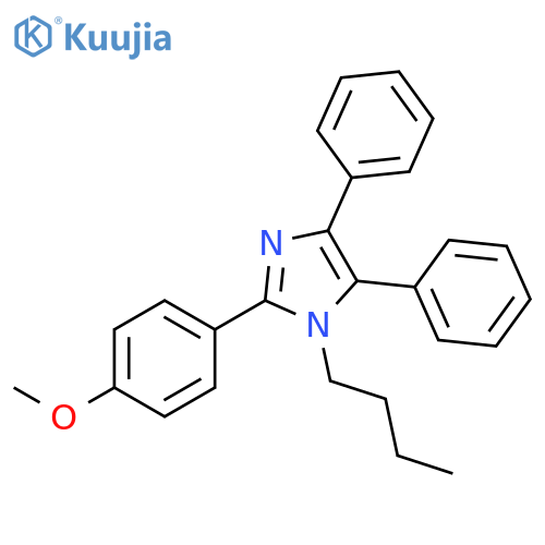 1H-Imidazole, 1-butyl-2-(4-methoxyphenyl)-4,5-diphenyl- structure