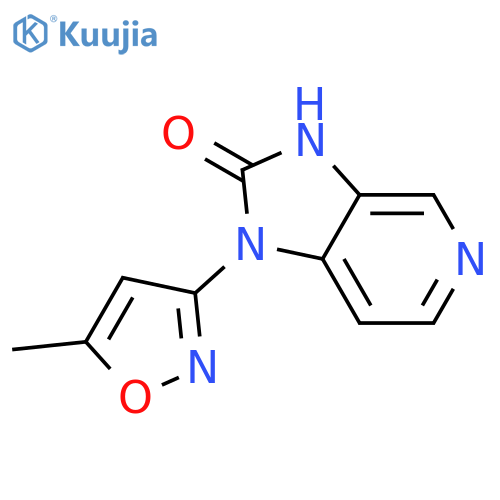 2H-Imidazo[4,5-c]pyridin-2-one, 1,3-dihydro-1-(5-methyl-3-isoxazolyl)- structure