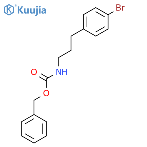 benzyl N-3-(4-bromophenyl)propylcarbamate structure