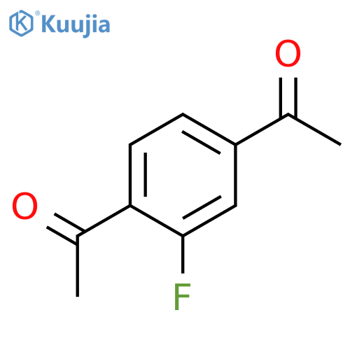 ETHANONE, 1,1'-(2-FLUORO-1,4-PHENYLENE)BIS- structure