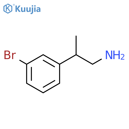 2-(3-bromophenyl)propan-1-amine structure