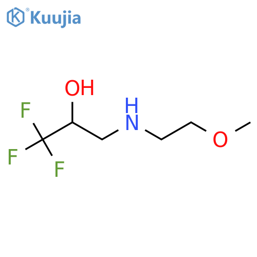 1,1,1-Trifluoro-3-[(2-methoxyethyl)amino]propan-2-ol structure