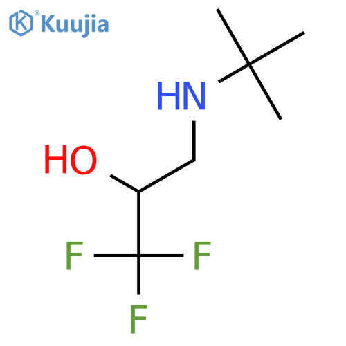 3-(tert-butylamino)-1,1,1-trifluoropropan-2-ol structure