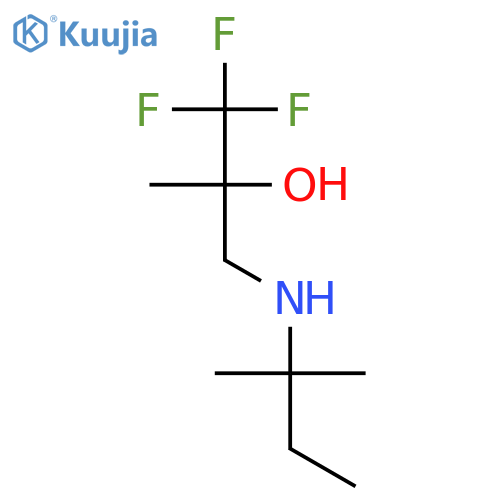 2-Propanol, 3-[(1,1-dimethylpropyl)amino]-1,1,1-trifluoro-2-methyl- structure