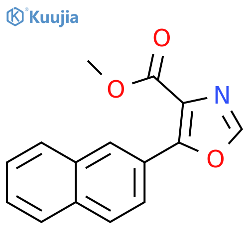 Methyl 5-(2-naphthyl)-1,3-oxazole-4-carboxylate structure