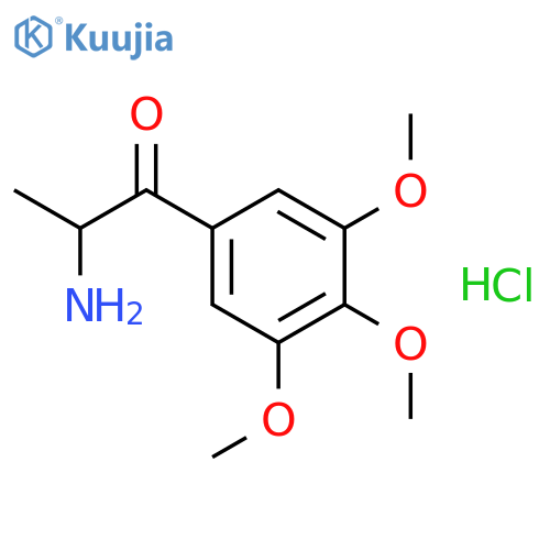 1-PROPANONE, 2-AMINO-1-(3,4,5-TRIMETHOXYPHENYL)-, HYDROCHLORIDE structure