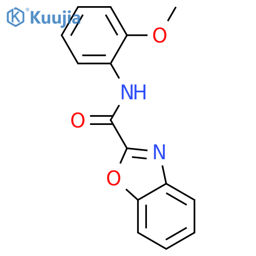 2-Benzoxazolecarboxamide, N-(2-methoxyphenyl)- structure