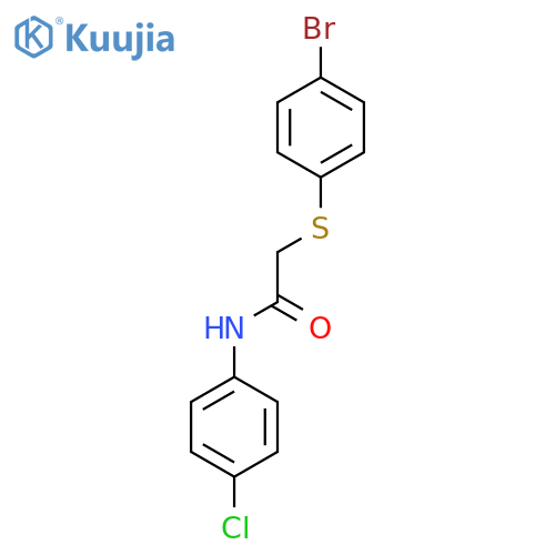 2-[(4-Bromophenyl)sulfanyl]-N-(4-chlorophenyl)acetamide structure