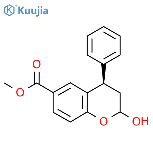 (4R)-Methyl 2-Hydroxy-4-phenylchroman-6-carboxylate structure