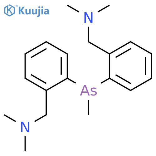 Benzenemethanamine, 2,2'-(methylarsinidene)bis[N,N-dimethyl- structure