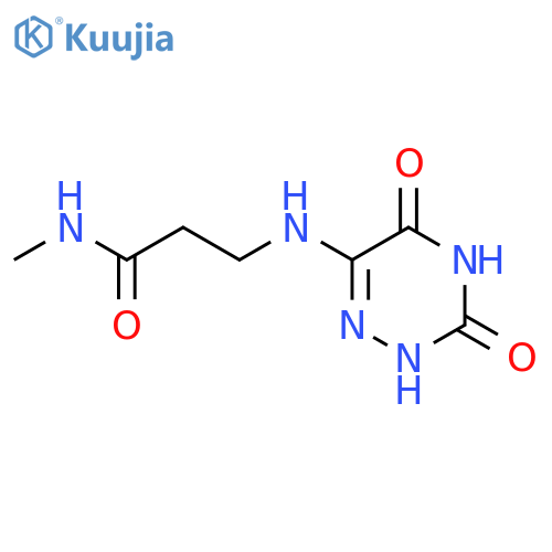 Propanamide,N-methyl-3-[(2,3,4,5-tetrahydro-3,5-dioxo-1,2,4-triazin-6-yl)amino]- structure