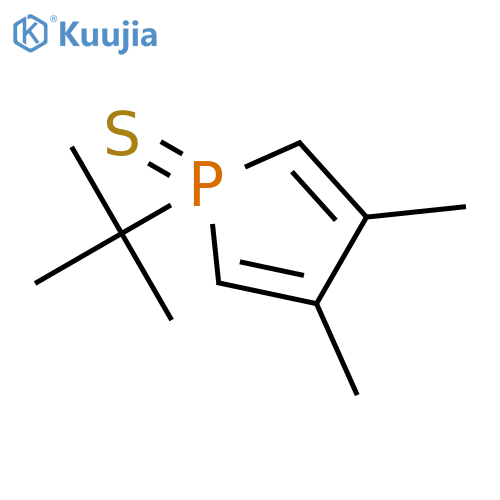 1H-Phosphole, 1-(1,1-dimethylethyl)-3,4-dimethyl-, 1-sulfide structure