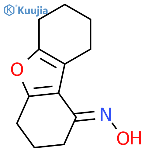 (1E)-3,4,6,7,8,9-hexahydrodibenzo[b,d]furan-1(2H)-one oxime structure