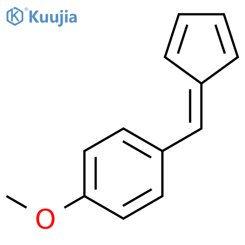 Benzene, 1-(2,4-cyclopentadien-1-ylidenemethyl)-4-methoxy- structure