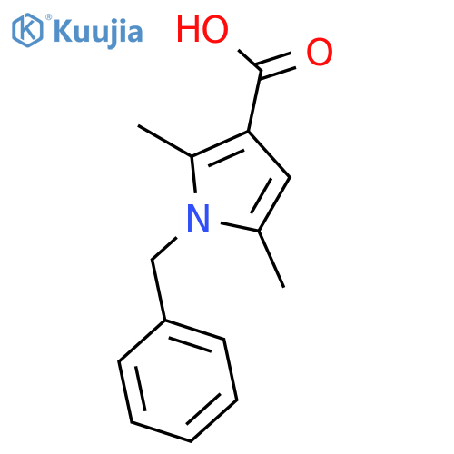 1-Benzyl-2,5-dimethyl-1H-pyrrole-3-carboxylic acid structure