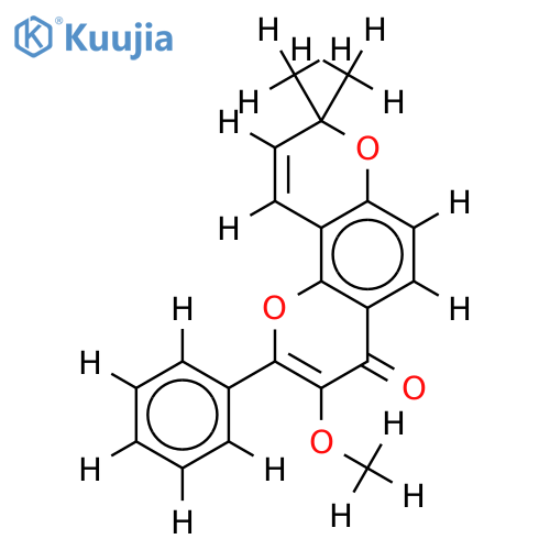 2,2-Dimethylpyrano-3-methoxyflavon structure
