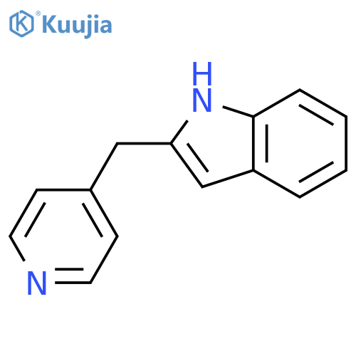 2-[(Pyridin-4-yl)methyl]-1H-indole structure