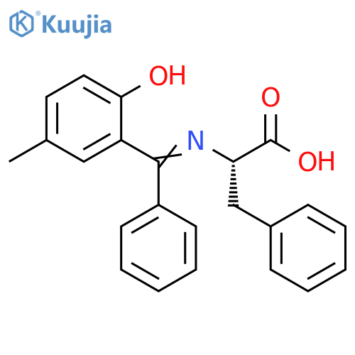 L-Phenylalanine, N-[(2-hydroxy-5-methylphenyl)phenylmethylene]- structure
