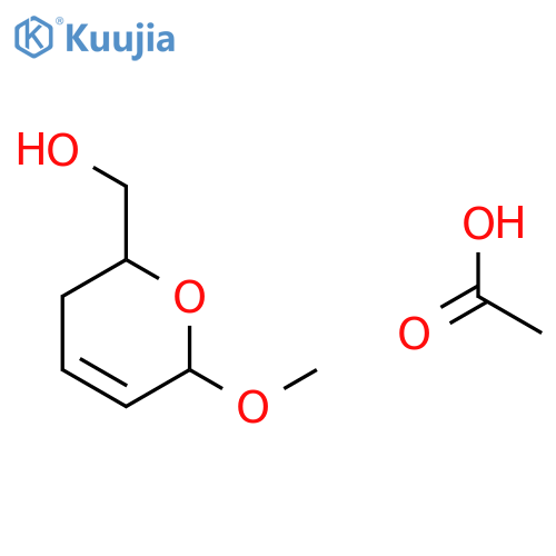 2H-Pyran-2-methanol, 3,6-dihydro-6-methoxy-, acetate structure