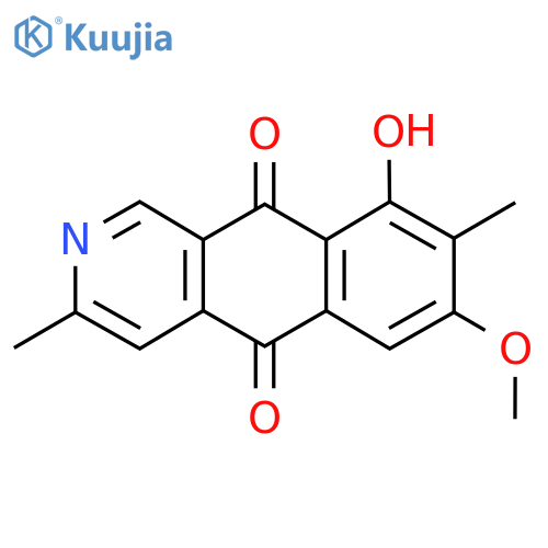 9-Hydroxy-7-methoxy-3,8-dimethylbenzo[g]isoquinoline-5,10-dione structure