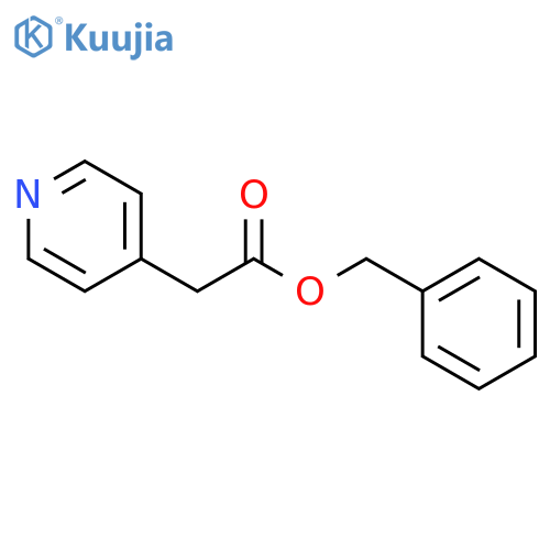 4-Pyridineacetic acid, phenylmethyl ester structure