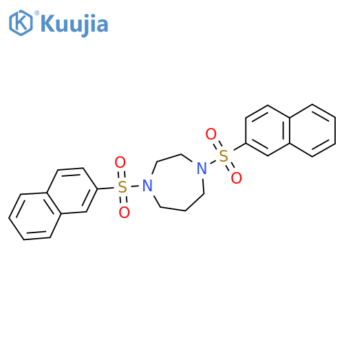 1,4-Bis(2-naphthylsulfonyl)-1,4-diazaperhydroepine structure