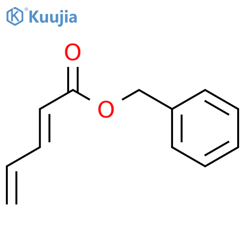 2,4-Pentadienoic acid, phenylmethyl ester, (2E)- structure