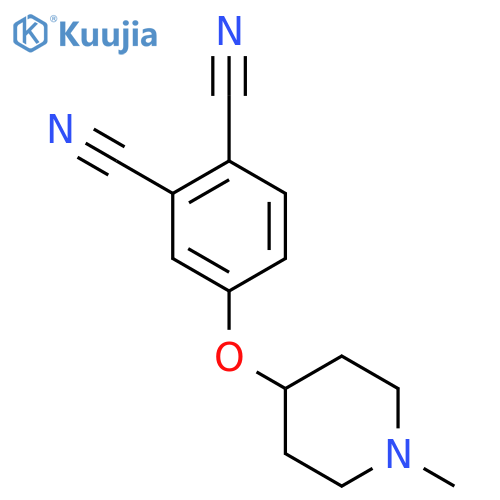1,2-Benzenedicarbonitrile, 4-[(1-methyl-4-piperidinyl)oxy]- structure