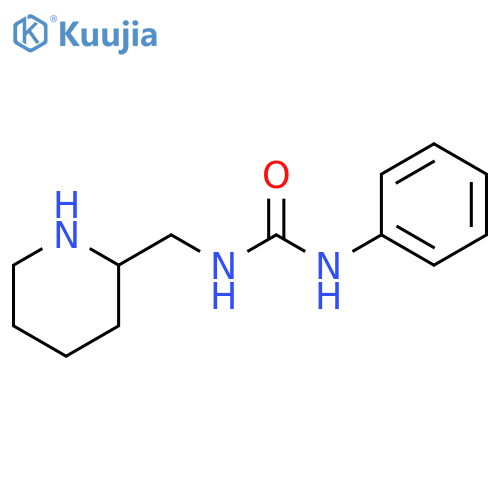 1-phenyl-3-(piperidin-2-yl)methylurea structure