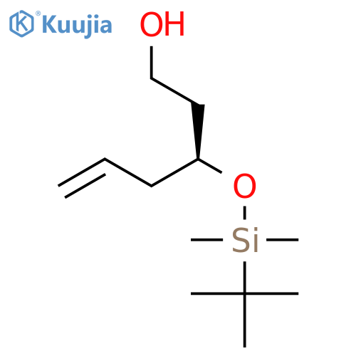 5-Hexen-1-ol, 3-[[(1,1-dimethylethyl)dimethylsilyl]oxy]-, (3S)- structure