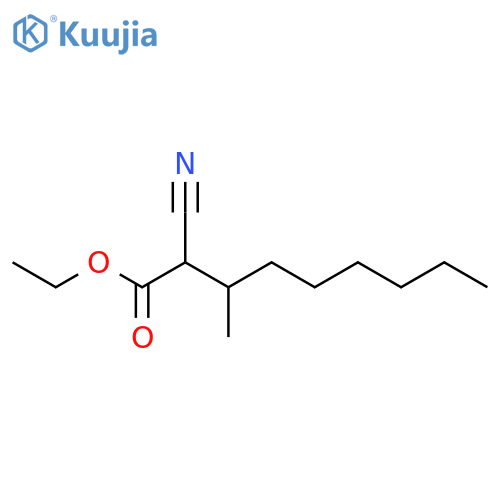 Nonanoic acid,2-cyano-3-methyl-, ethyl ester structure