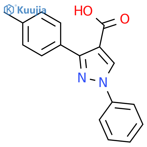 3-(4-Methylphenyl)-1-phenyl-1H-pyrazole-4-carboxylic Acid structure