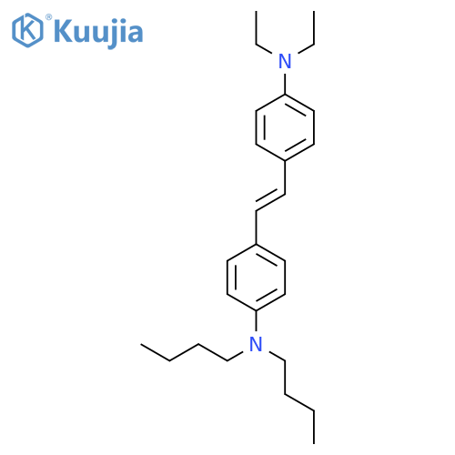 Benzenamine, 4-[2-[4-(dibutylamino)phenyl]ethenyl]-N,N-diethyl- structure